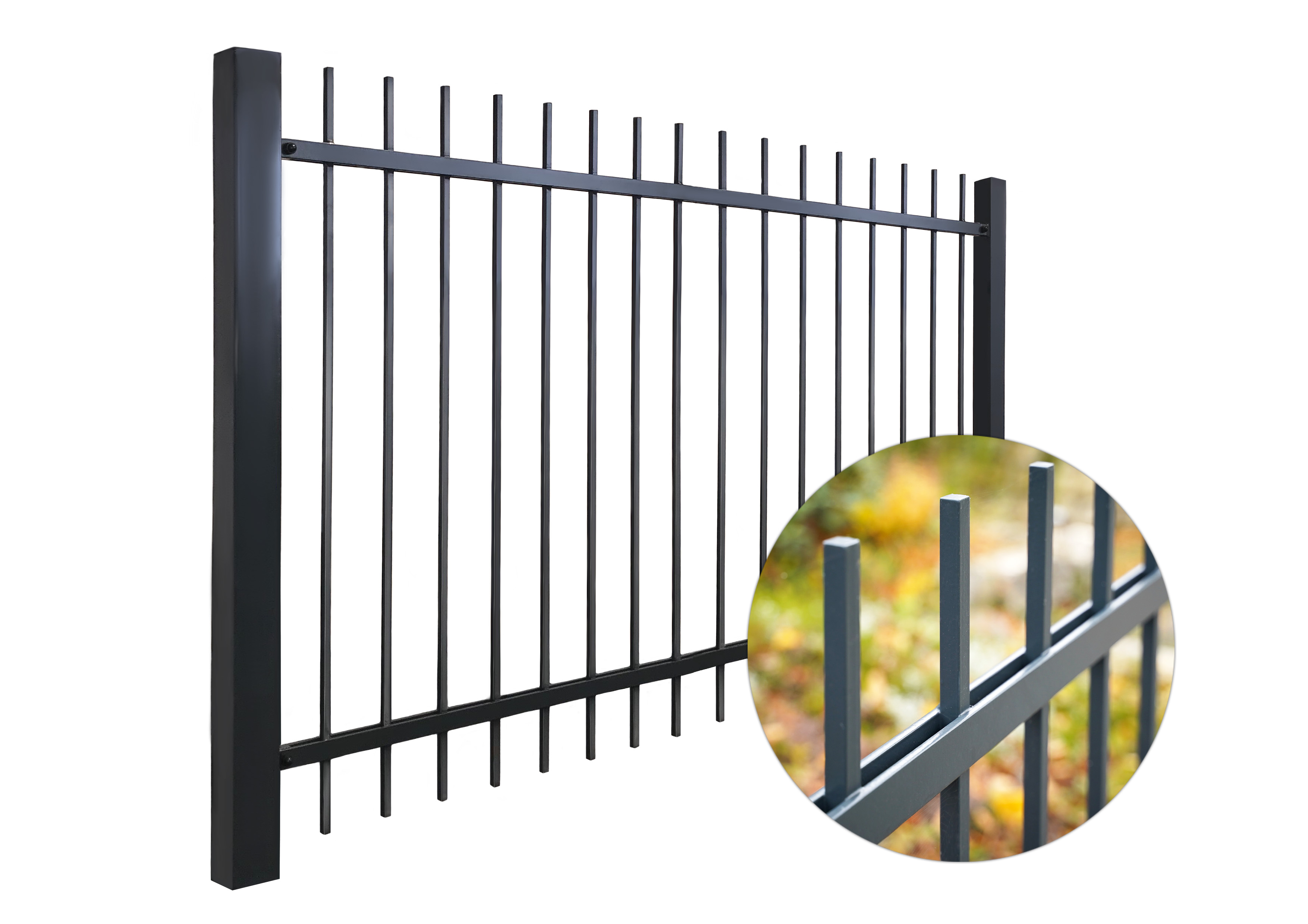 Moderne Zäune MetalArt Zaunmodelle Solo Zaunserie TAKT-VOLL
