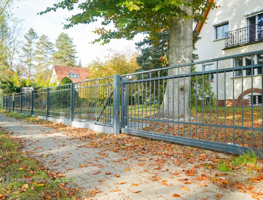 Rahmenzaun, Zaunanlage, moderne Zäune, Zaun von Metal Art