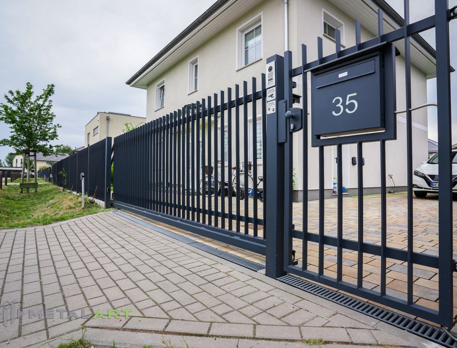 Designzaun, Zaunanlage, moderne Zäune, Zaun von Metal Art