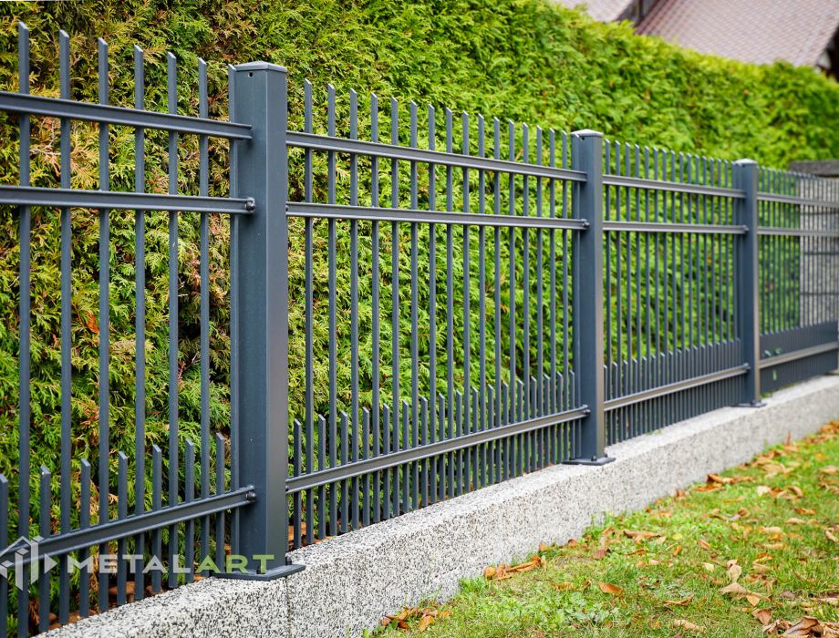 Designzaun, Zaunanlage, moderne Zäune, Zaun von Metal Art