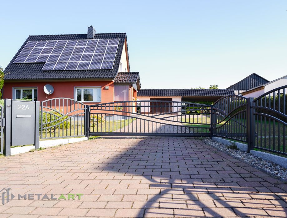 Designzaun, Zaunanlage, moderne Zäune, Zaun von Metal Art