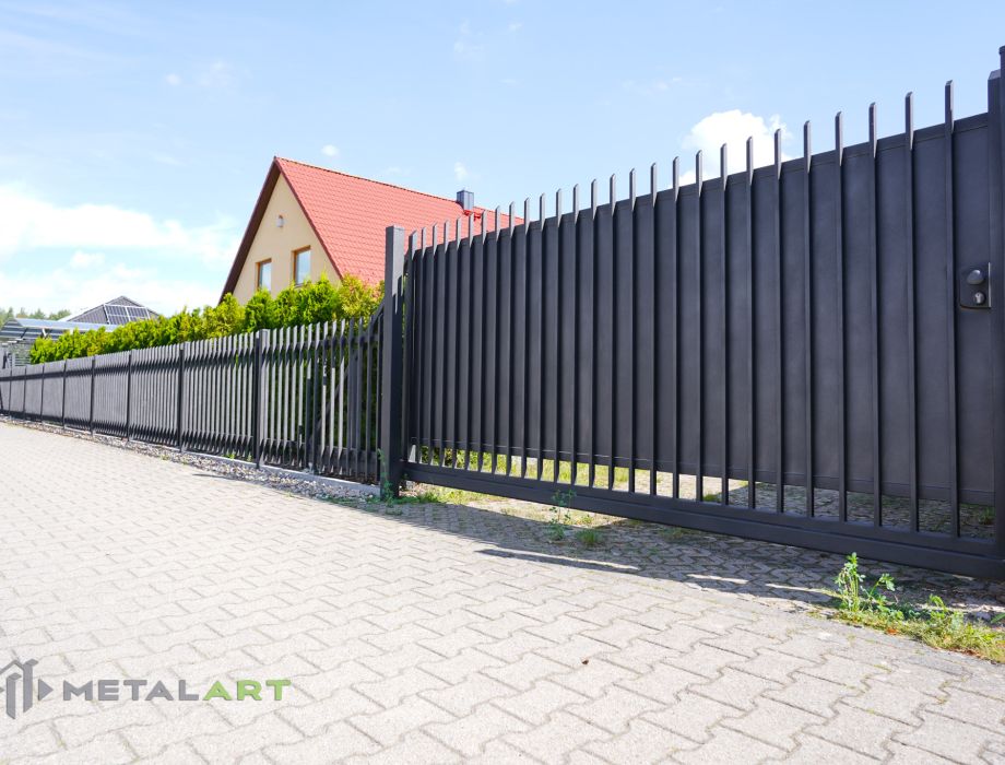 Designzaun, Zaunanlage, moderne Zäune, Zaun von Metal Art