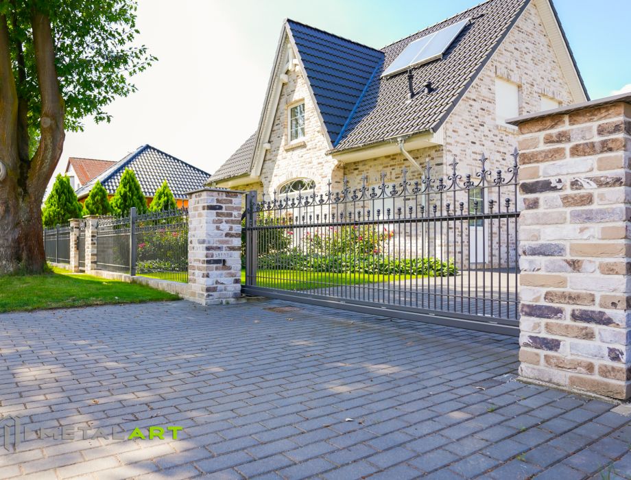 Designzaun, Zaunanlage, moderne Zäune, Zaun von Metal Art