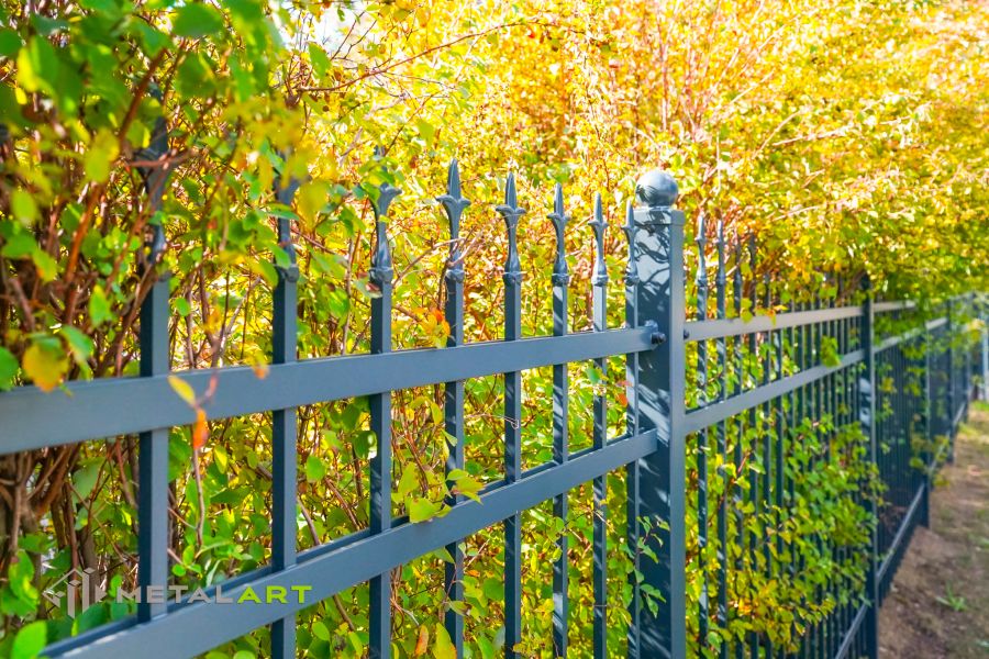 Zaunprojekt, Zaunmuster, Schmiedezaun, Bogenzaun