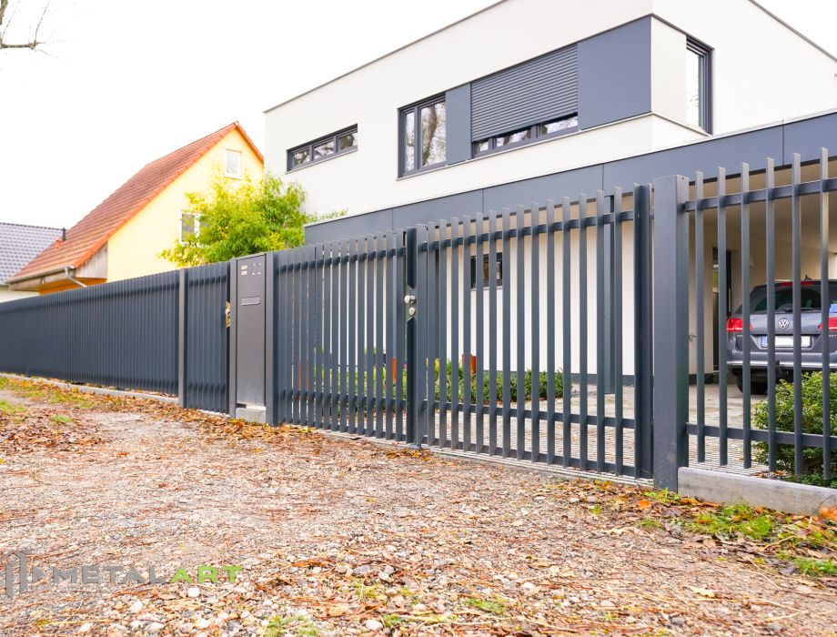 Designzaun, Zaunanlage, moderne Zäune, Zaun von Metal Art