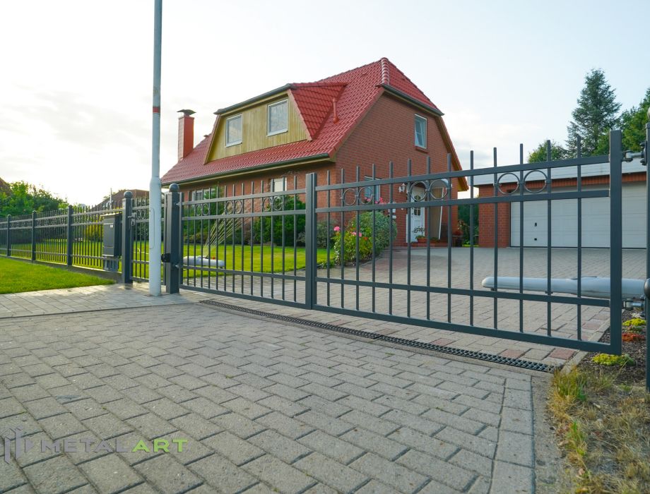 Designzaun, Zaunanlage, moderne Zäune, Zaun von Metal Art
