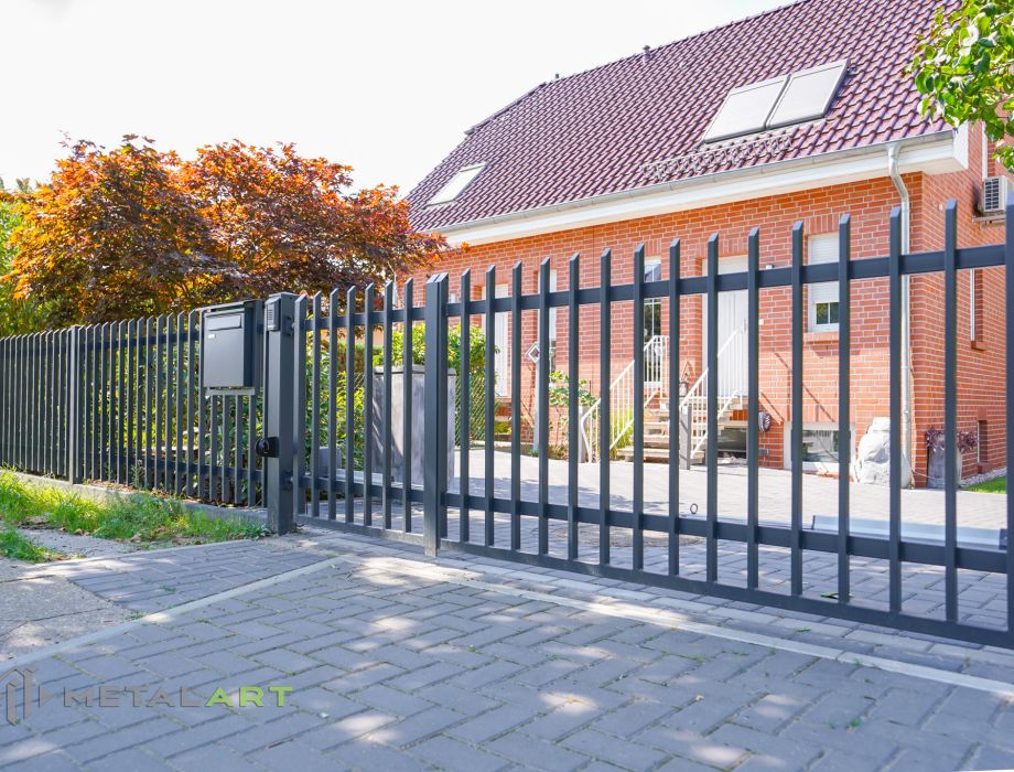 Designzaun, Zaunanlage, moderne Zäune, Zaun von Metal Art