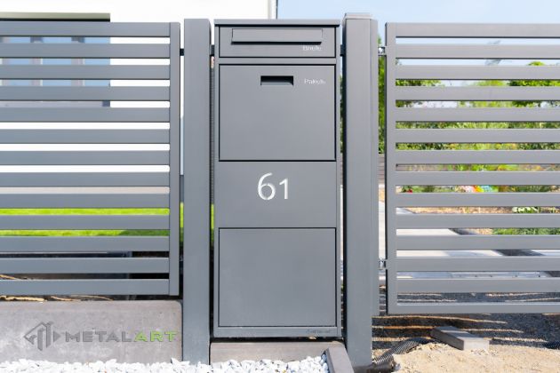 Paket-Box, Zaunanlage Projekt, Zaun Metal Art