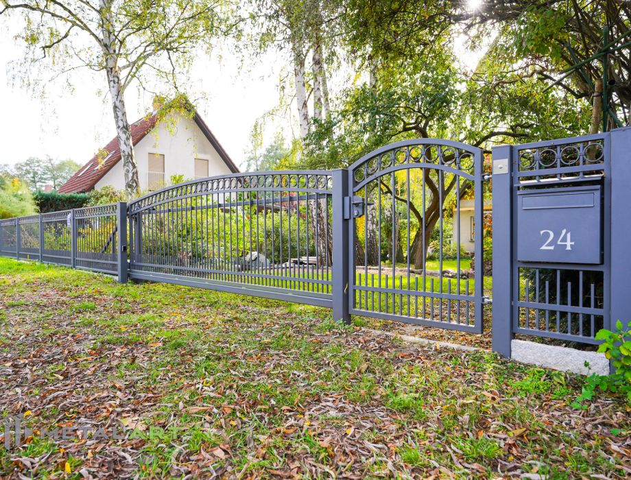 Designzaun, Zaunanlage, moderne Zäune, Zaun von Metal Art