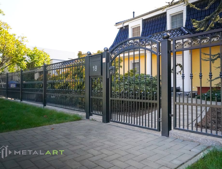 Designzaun, Zaunanlage, moderne Zäune, Zaun von Metal Art